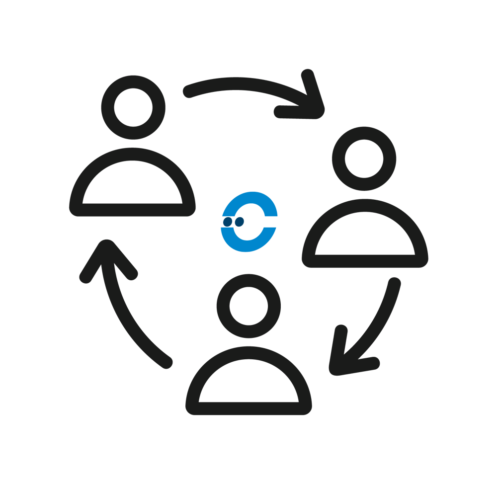 Samenwerken met logo Samenwerken met logo